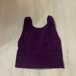 Ribbed crop - purple